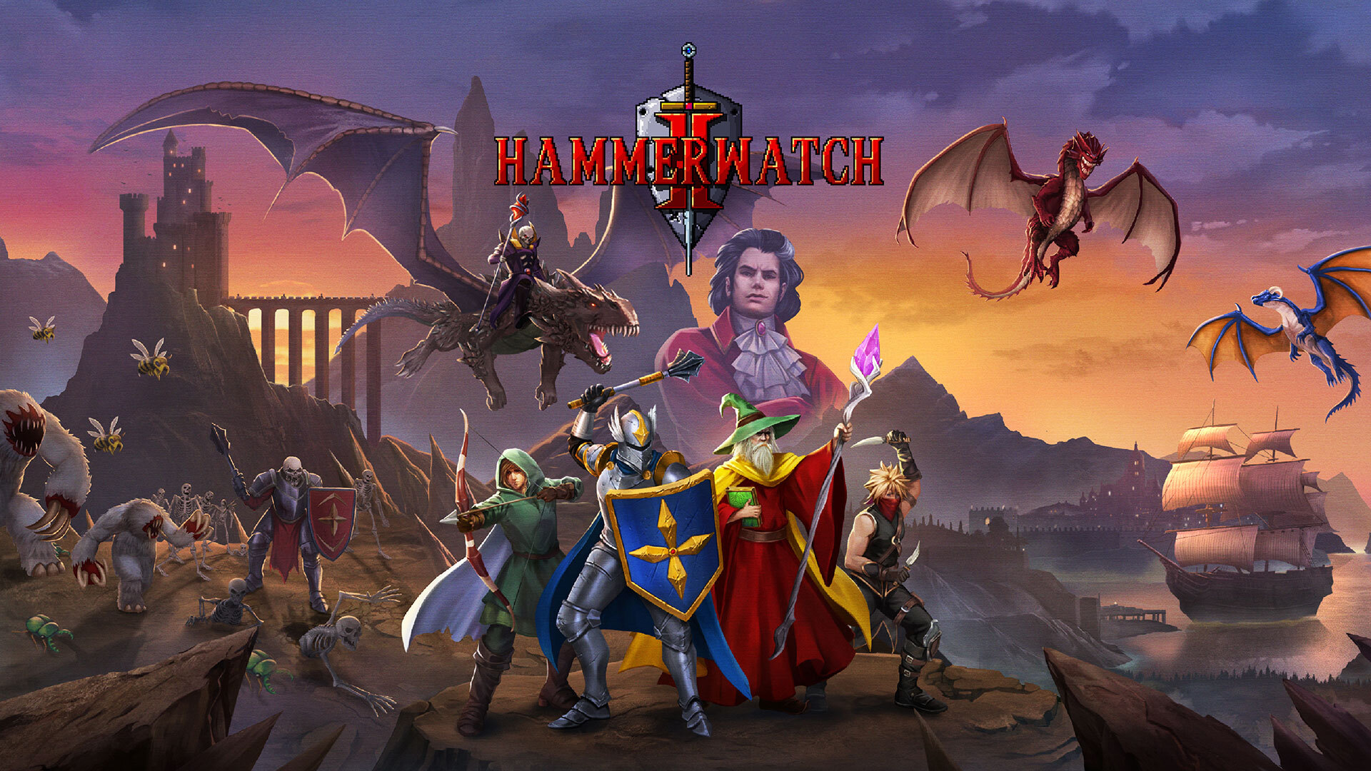 Sumérgete en el mundo pixelado de Hammerwatch II