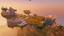 Lágrimas de la Gran Isla del Cielo del Reino, construida en Minecraft. Captura de pantalla a través de Grazzy
