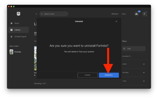Cómo eliminar y desinstalar Fortnite en Mac