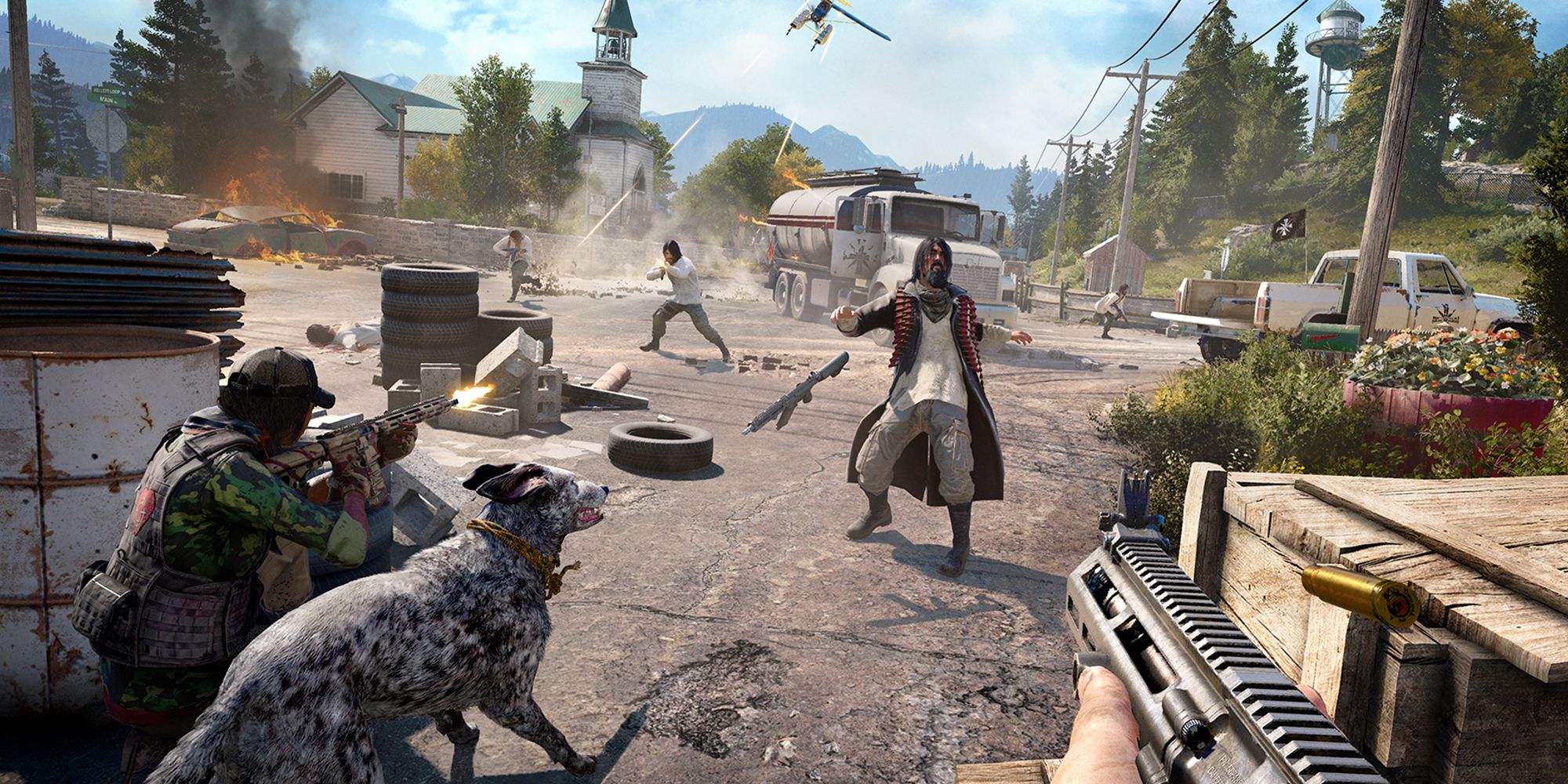 Luchando contra cultistas con pistoleros a sueldo en Far Cry 5