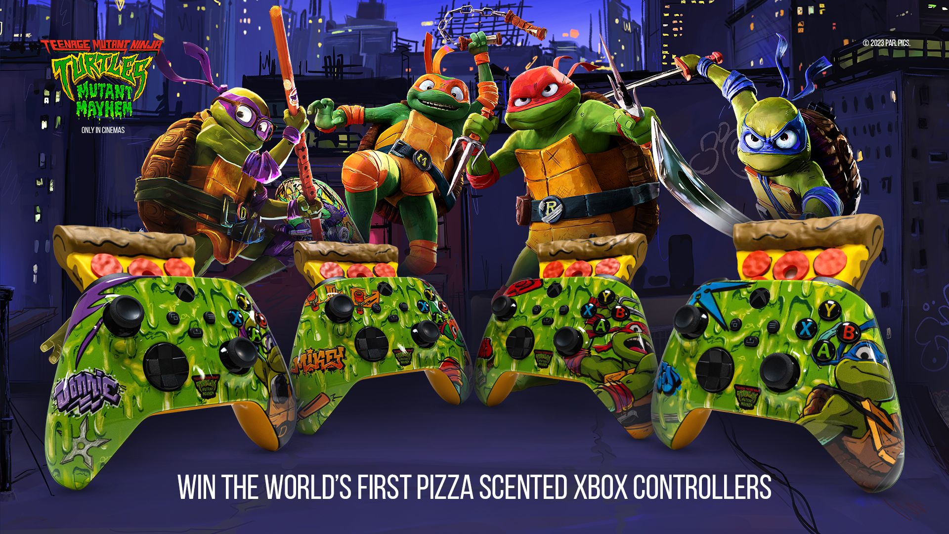 Primera Xbox con aroma a pizza y TMNT: controlador de Mutant Mayhem