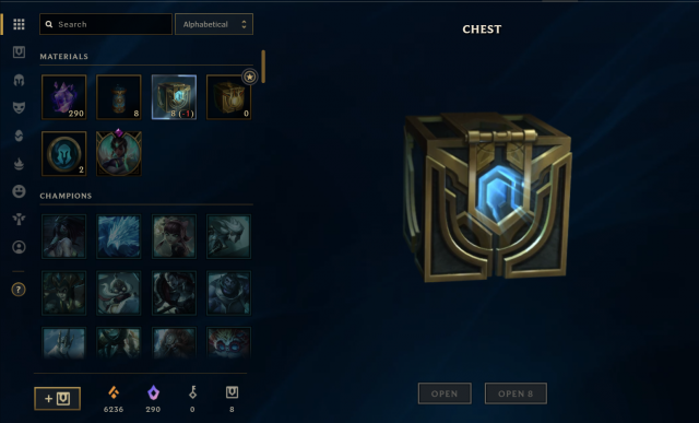 Cofres Hextech League of Legends