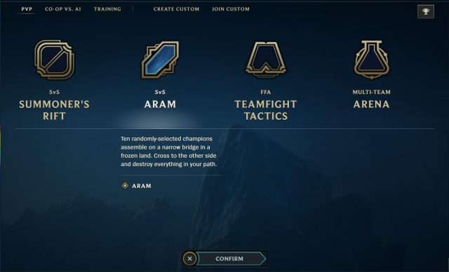 Modos de juego League of Legends