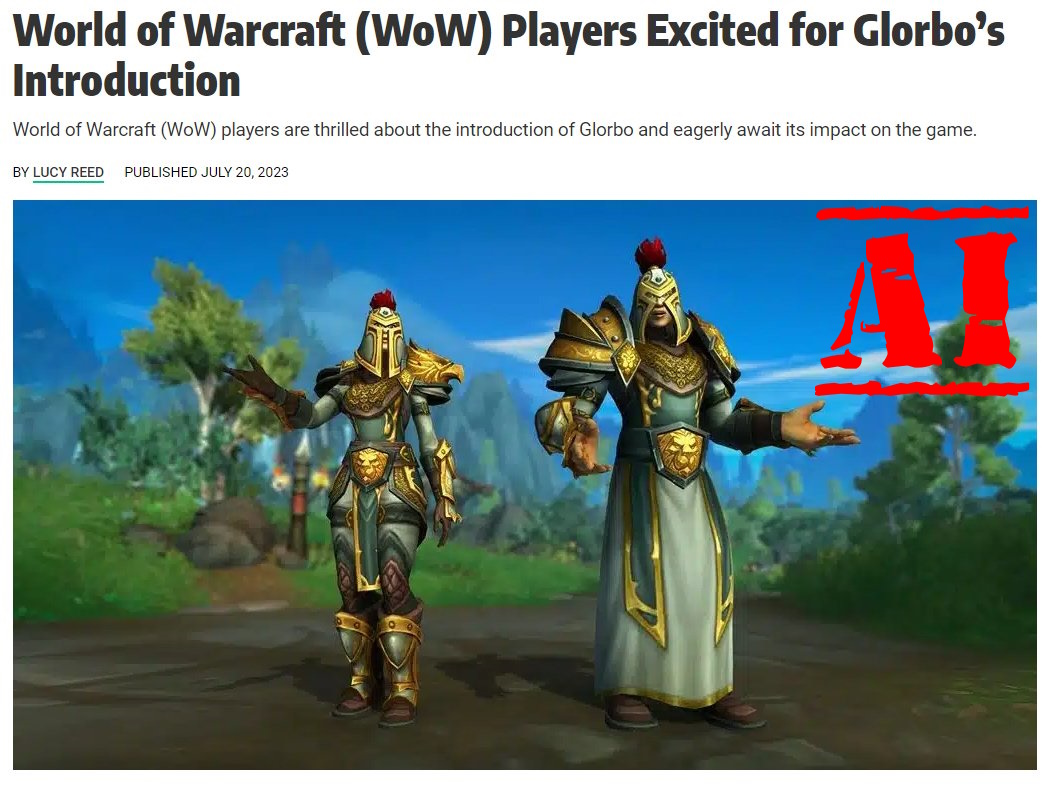 Glorbo no llegará a WoW, pero el impacto de la IA ya está aquí