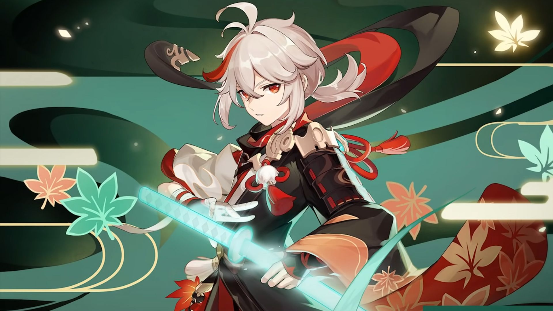 Arte oficial de Kazuha de Genshin Impact