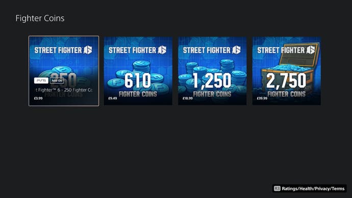 Monedas de luchador en la tienda de PSN