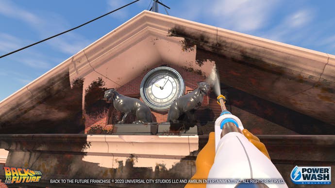 Regreso al futuro x PowerWash Clocktower