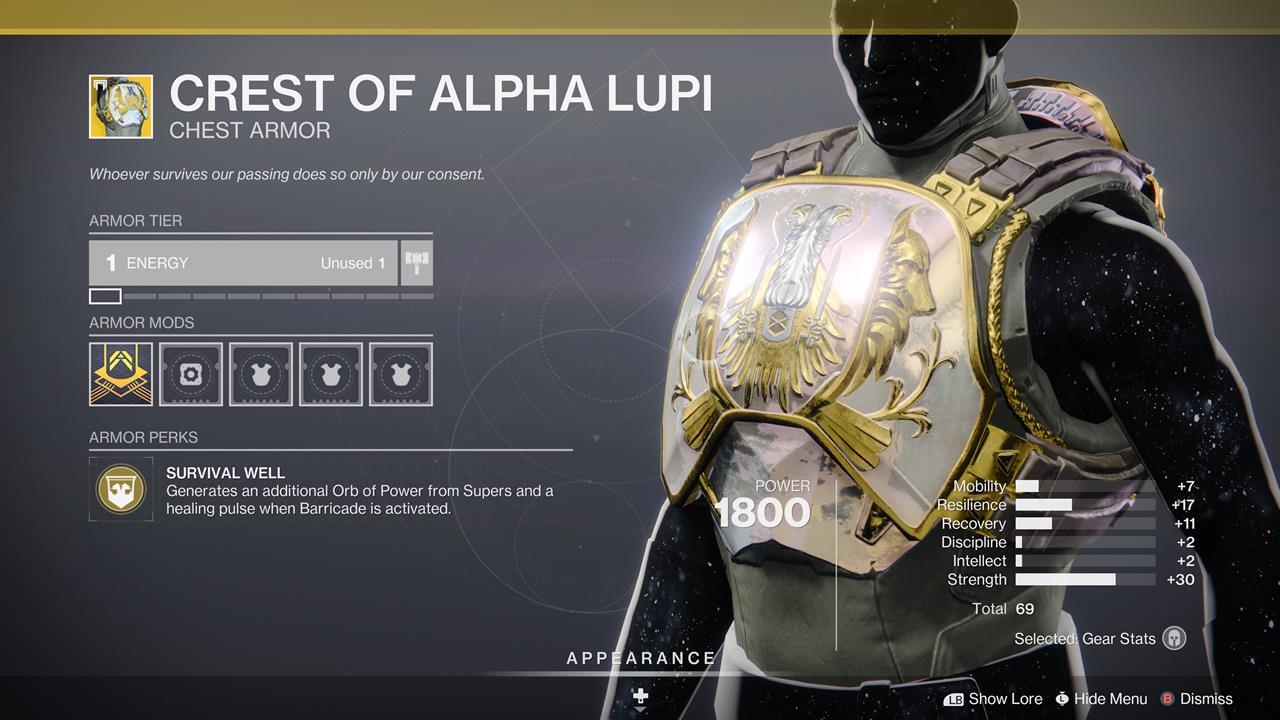 Cresta de Alfa Lupi