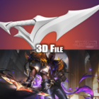 Descarga el modelo imprimible en 3D de Pyke, luchando por su alma, en Prestige League of Legends (90 caracteres) Creo Gaming