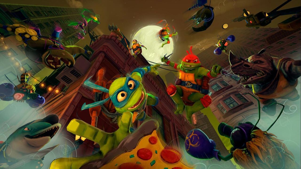 Arte clave para el próximo videojuego Teenage Mutant Ninja Turtles.
