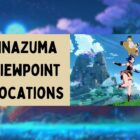 Consulta todos los puntos de vista de Inazuma en Genshin Impact. Creo Gaming