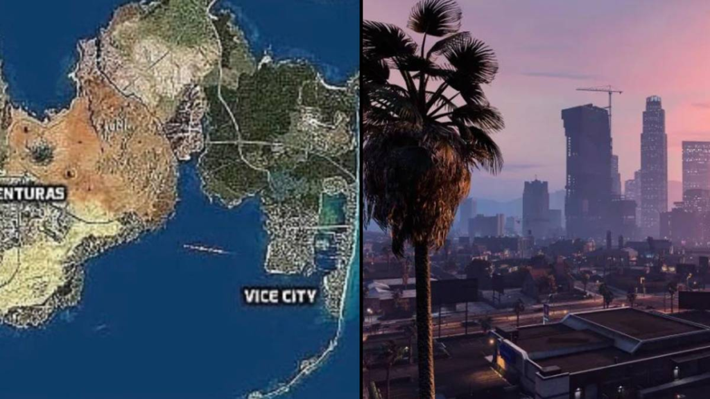 GTA 6 El Mapa Conceptual Combina Las Principales Ciudades En Un GTA 6 Todas Las Grandes Ciudades Unidas En Un Enorme 1024x576 