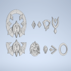 Modelo 3D STL de ropa/accesorios Genshin Impact para descargar - Cults Creo Gaming