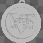 Modelo 3D para descargar: Medalla GTA V para impresión 3D (CTR alto) Creo Gaming