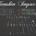 Paquete de armas completo de Genshin Impact: gran espada, espada gemela, 264 en un paquete en Skyrim Special Edition Nexus Creo Gaming