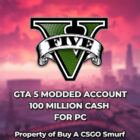 GTA 5: 100 millones, 200 niveles, estadísticas de desbloqueo, entrega instantánea en PC Creo Gaming