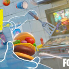 Jugador de Fortnite horneado con el concepto de piel de Bob Esponja Creo Gaming