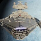 Construyendo un Destructor Estelar de Star Wars en el juego LEGO Fortnite Creo Gaming