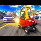 Caos de autos malditos: robo a un banco en GTA V RP, fuga de la policía y volteo de auto con tiburón - Resumen en video Creo Gaming