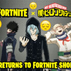 My Hero Academia: regreso decepcionante de las máscaras de Fortnite x MHA Creo Gaming