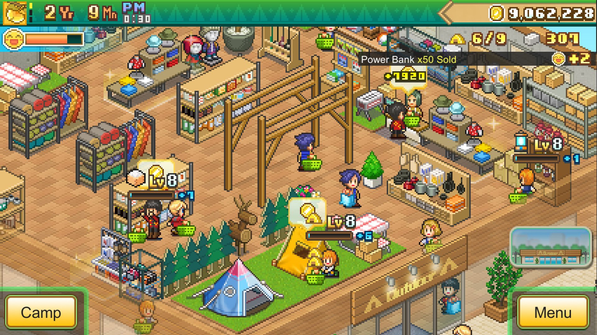 Tienda de historias del campamento forestal
