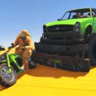 ¡Corre o te atropellarán en moto! ¡La caída más divertida! -GTA 5 en línea Creo Gaming