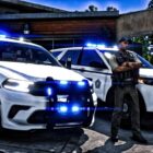 Patrulla del sheriff en GTA 5 - Episodio 195 del mod Lspdfr Creo Gaming