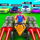 ¡Estoy persiguiendo a 6 YOUTUBERS con autos aleatorios en GTA 5! Creo Gaming