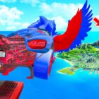 SOLTIFICANTE ALGUNA SONIC: ¡Spectacular salto sobre la ciudad en GTA 5! Creo Gaming