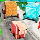 ¡Vuelo los autos Minecraft en GTA 5! 🚘🤑 (mods) Creo Gaming