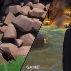 Ubicación de la cueva secreta del Crossing de Canyon en Fortnite Creo Gaming