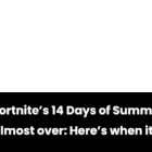 Fin de los 14 días de verano en Fortnite: Fecha límite que no debe perderse Creo Gaming