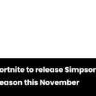 Fortnite: una mini temporada The Simpsons en noviembre Creo Gaming