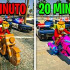 Escapar de la policía: ¡Mi motocicleta mejora cada minuto! -GTA 5 en línea Creo Gaming