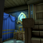 Por qué la vivienda de los jugadores en los MMO es un verdadero refugio emocional A home in World of Warcraft's Player Housing system.