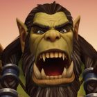 Blizzard demanda: servidor privado de World of Warcraft cerrado, jugadores enojados. An orc from World of Warcraft roars at the screen