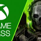 Call of Duty: Una posible eliminación de Game Pass, jugadores en crisis. An Xbox logo with 'Game Pass' text is next to a character wearing a skull mask and headset from the game Call of Duty.