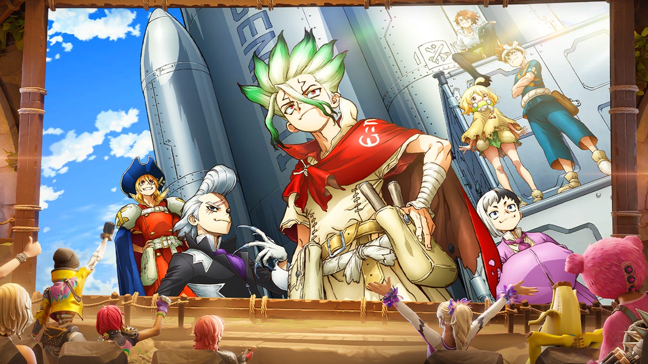 Dr. Stone Comes to Fortnite With Crunchyroll Anime Island