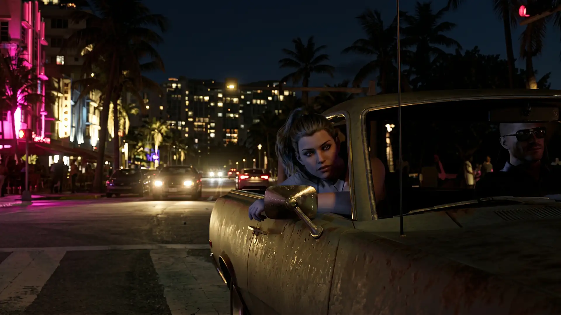 Hair in GTA 6 interacts with lighting and casts dynamic shadows.