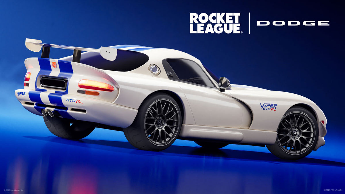 Dodge Viper GTS-R llega a Fortnite y Rocket League: una colaboración inesperada que reaviva la pasión de los fanáticos.