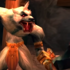 A worgen looks very surprised in World of Warcraft Classic.